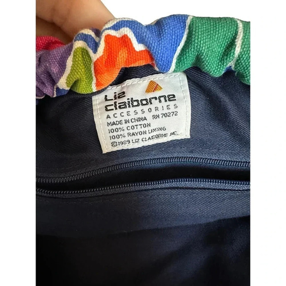 Liz Claiborne Accessories Floral Print Garden Crossbody Slouch Bag - Picture 5 of 12